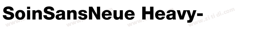 SoinSansNeue Heavy字体转换